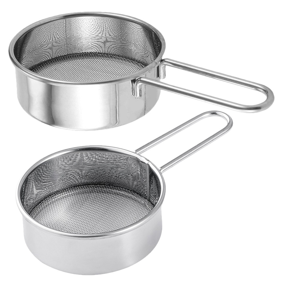 Baking Powder Kitchen - 2 Pezzi Setaccio Manuale in Acciaio