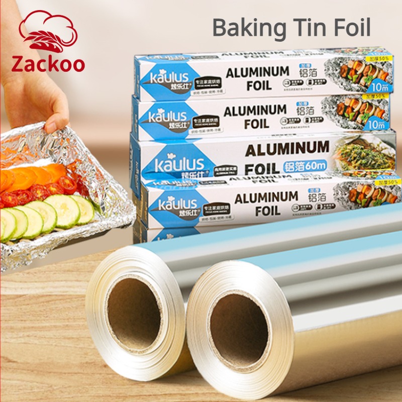 Kitchen Baking Sheets - Zackoo 10/20/40M Foglio di Alluminio per